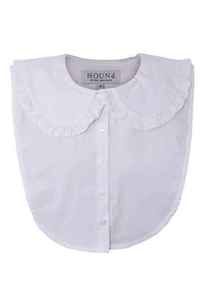 Hound "Collar" halv skjorte krave - hvid